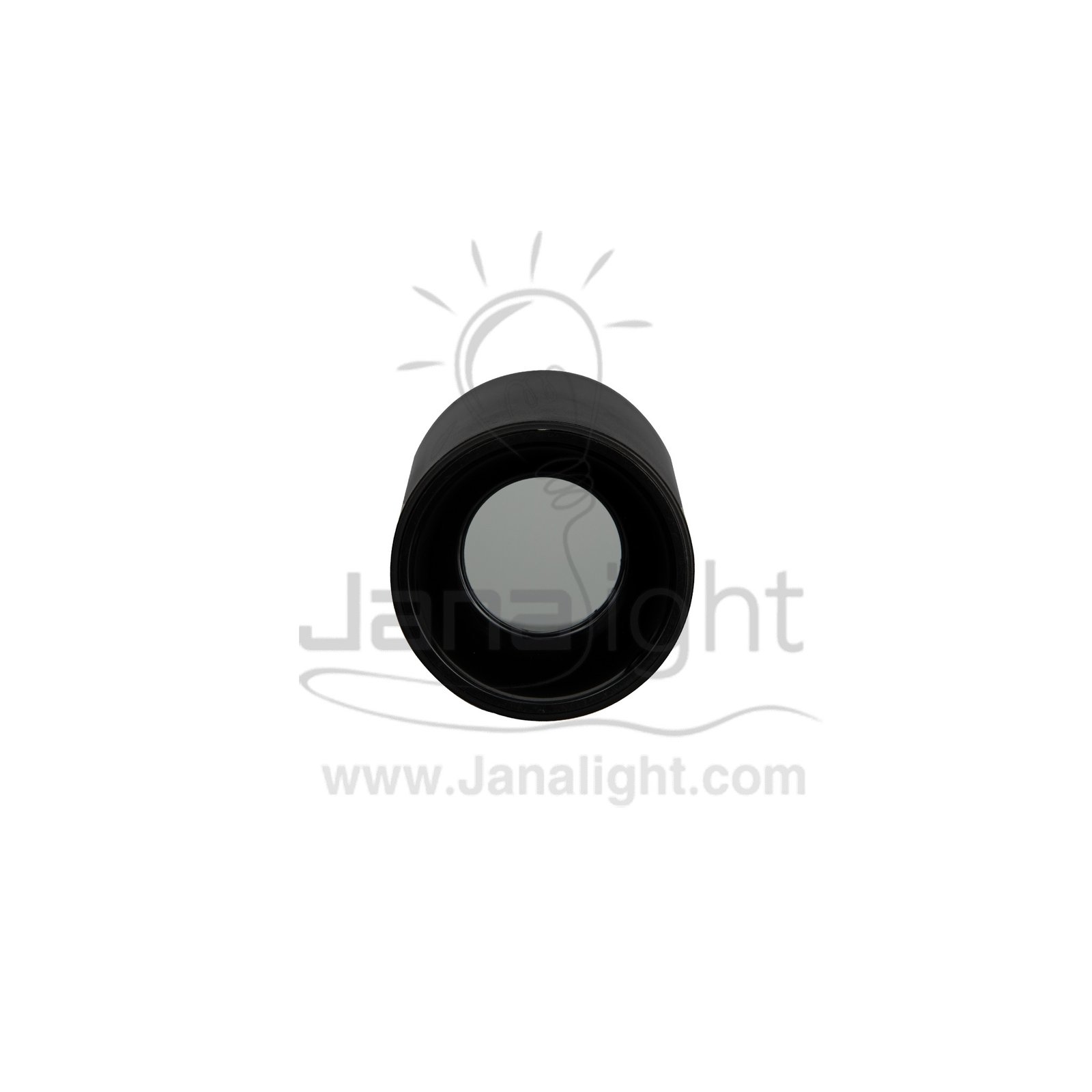 فريم سبوت سلندر فارغ مدور اسود قلب اسود بلاستك cylinder downlight frame plastic black-back